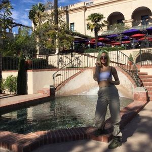 white robbed tube top